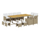13-Delige Tuinset Met Kussens Poly Rattan Beige