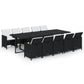 11-Delige Tuinset Met Kussens Poly Rattan Zwart