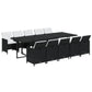 11-Delige Tuinset Met Kussens Poly Rattan Zwart