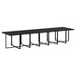 19-Delige Tuinset Met Kussens Poly Rattan Zwart