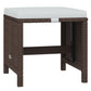 19-Delige Tuinset Met Kussens Poly Rattan Bruin