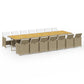 15-Delige Tuinset Met Kussens Poly Rattan Beige