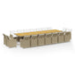 19-Delige Tuinset Met Kussens Poly Rattan Beige
