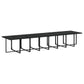 21-Delige Tuinset Met Kussens Poly Rattan Zwart