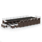 21-Delige Tuinset Met Kussens Poly Rattan Bruin