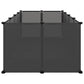 Dierenhok Klein 144X74X46,5 Cm Polypropeen En Staal Zwart