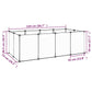 Dierenhok Klein 144X74X46,5 Cm Polypropeen En Staal Zwart