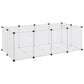 Dierenhok Klein 144X74X46,5 Cm Polypropeen En Staal Transparant