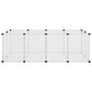 Dierenhok Klein 144X74X46,5 Cm Polypropeen En Staal Transparant