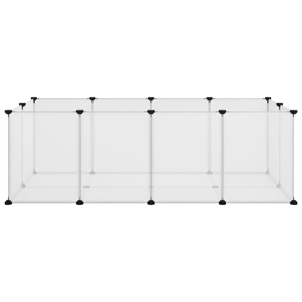 Dierenhok Klein 144X74X46,5 Cm Polypropeen En Staal Transparant
