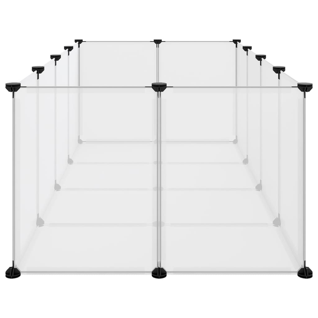 Dierenhok Klein 144X74X46,5 Cm Polypropeen En Staal Transparant