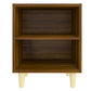 Nachtkastje Met Houten Poten 40X30X50 Cm Bruineikenkleurig