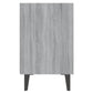 Nachtkastje Met Metalen Poten 40X30X50 Cm Grijs Sonoma Eiken