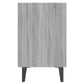 Nachtkastjes 2 St Met Metalen Poten 40X30X50 Cm Grijs Sonoma