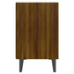 Nachtkastjes 2 St Met Metalen Poten 40X30X50 Cm Bruineikenkleur