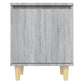 Nachtkastje Met Houten Poten 40X30X50 Cm Grijs Sonoma Eiken