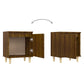 Nachtkastjes 2 St Met Houten Poten 40X30X50 Cm Bruineikenkleur