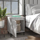 Nachtkastje Met Metalen Poten 40X30X50 Cm Grijs Sonoma Eiken