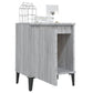 Nachtkastje Met Metalen Poten 40X30X50 Cm Grijs Sonoma Eiken