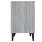 Nachtkastje Met Metalen Poten 40X30X50 Cm Grijs Sonoma Eiken