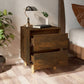 Nachtkastjes 2 St Met Houten Poten 40X35X50 Cm Gerookt Eiken