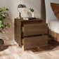 Nachtkastje Met Houten Poten 40X35X50 Cm Bruineikenkleurig