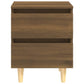 Nachtkastjes 2 St Met Houten Poten 40X35X50 Cm Bruineikenkleur