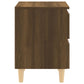 Nachtkastjes 2 St Met Houten Poten 40X35X50 Cm Bruineikenkleur