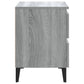 Nachtkastje Met Metalen Poten 40X35X50 Cm Grijs Sonoma Eiken