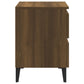 Nachtkastjes 2 St Met Metalen Poten 40X35X50 Cm Bruineikenkleur