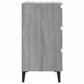 Nachtkastjes 2 St Met Metalen Poten 40X35X69 Cm Grijs Sonoma