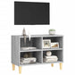 Tv-Meubel Met Houten Poten 69,5X30X50 Cm Grijs Sonoma Eiken