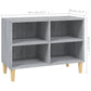 Tv-Meubel Met Houten Poten 69,5X30X50 Cm Grijs Sonoma Eiken