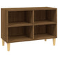Tv-Meubel Met Houten Poten 69,5X30X50 Cm Bruineikenkleurig