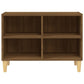 Tv-Meubel Met Houten Poten 69,5X30X50 Cm Bruineikenkleurig