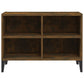 Tv-Meubel Met Metalen Poten 69,5X30X50 Cm Gerookt Eikenkleurig