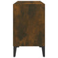 Tv-Meubel Met Metalen Poten 69,5X30X50 Cm Gerookt Eikenkleurig
