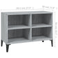 Tv-Meubel Met Metalen Poten 69,5X30X50 Cm Grijs Sonoma Eiken