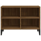 Tv-Meubel Met Metalen Poten 69,5X30X50 Cm Bruineikenkleurig
