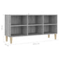 Tv-Meubel Met Houten Poten 103,5X30X50 Cm Grijs Sonoma Eiken