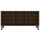 Tv-Meubel Met Metalen Poten 103,5X30X50 Cm Gerookt Eikenkleurig