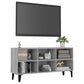 Tv-Meubel Met Metalen Poten 103,5X30X50 Cm Grijs Sonoma Eiken