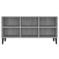 Tv-Meubel Met Metalen Poten 103,5X30X50 Cm Grijs Sonoma Eiken