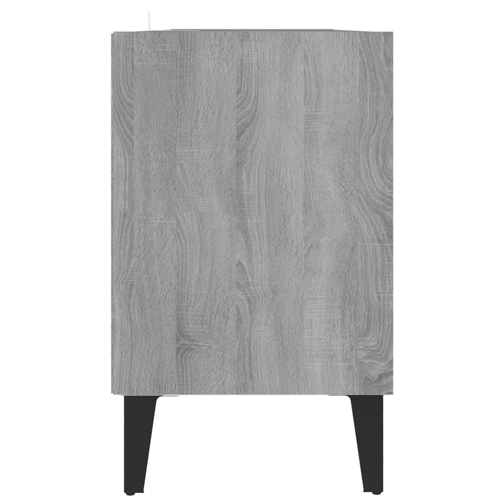 Tv-Meubel Met Metalen Poten 103,5X30X50 Cm Grijs Sonoma Eiken
