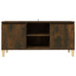 Tv-Meubel Met Houten Poten 103,5X35X50 Cm Gerookt Eikenkleurig