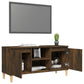 Tv-Meubel Met Houten Poten 103,5X35X50 Cm Gerookt Eikenkleurig