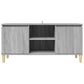 Tv-Meubel Met Houten Poten 103,5X35X50 Cm Grijs Sonoma Eiken