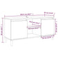 Tv-Meubel Met Houten Poten 103,5X35X50 Cm Grijs Sonoma Eiken