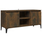 Tv-Meubel Met Metalen Poten 103,5X35X50 Cm Gerookt Eikenkleurig