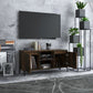 Tv-Meubel Met Metalen Poten 103,5X35X50 Cm Gerookt Eikenkleurig